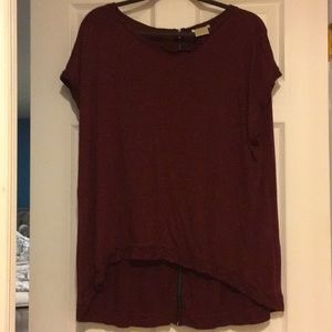 Maroon Tunic Top. Size XL